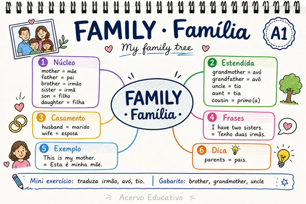 Mapa mental - Família (A1)